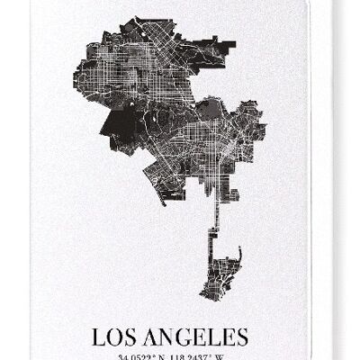 LOS ANGELES AUSSCHNITT (DUNKEL): Grußkarte
