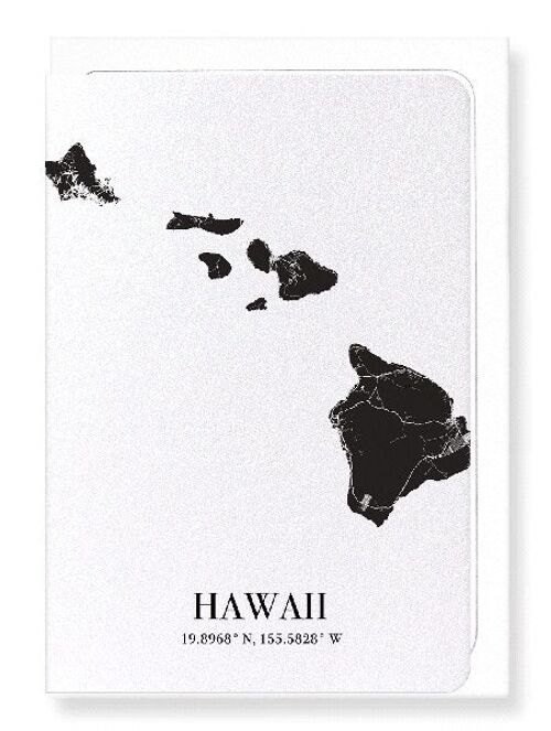HAWAII CUTOUT (DARK): Greeting Card