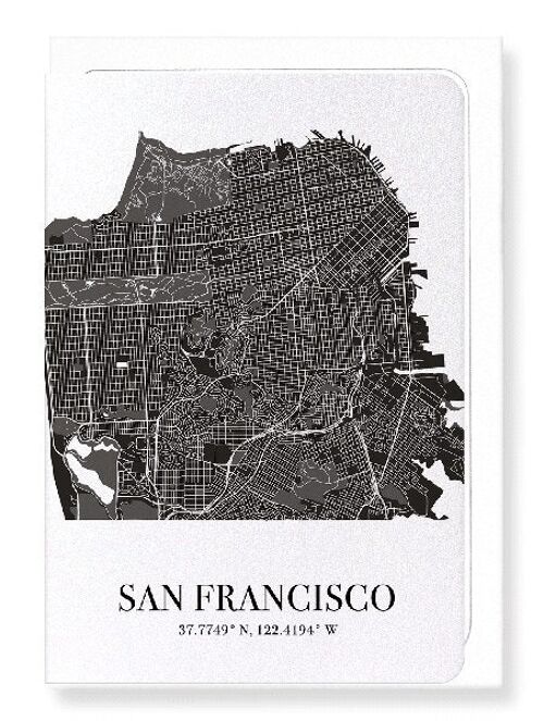 SAN FRANCISCO CUTOUT (DARK): Greeting Card