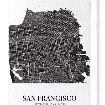 SAN FRANCISCO CUTOUT (DARK): Greeting Card