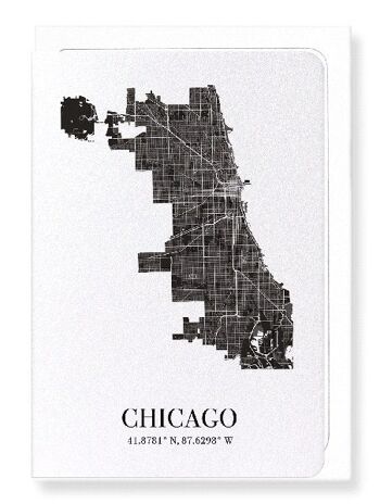 CHICAGO CUTOUT (FONCÉ): Carte de vœux 1