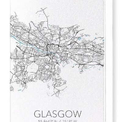 GLASGOW CUTOUT (LIGHT): Greeting Card