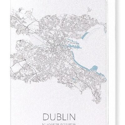 DUBLIN AUSSCHNITT (LICHT): Grußkarte
