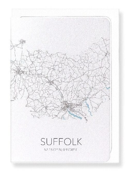 SUFFOLK CUTOUT (LIGHT): Greeting Card