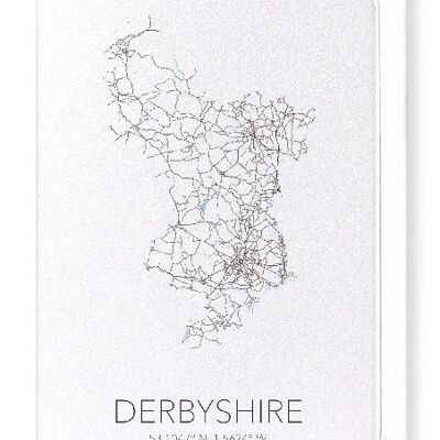 DERBYSHIRE CUTOUT (LIGHT): Greeting Card