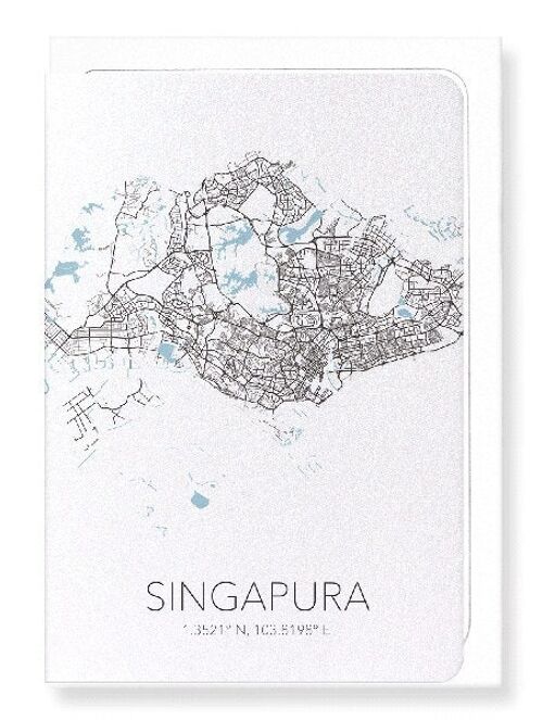 SINGAPORE CUTOUT (LIGHT): Greeting Card