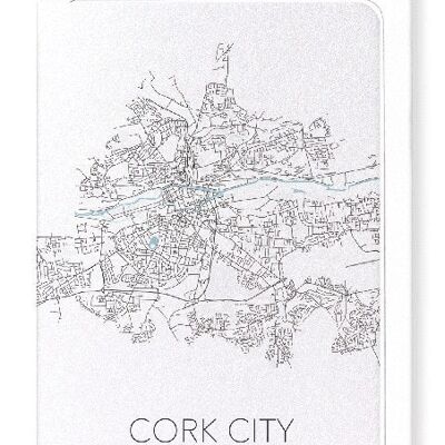 CORK CITY  CUTOUT (LIGHT): NO.1 Greeting Card