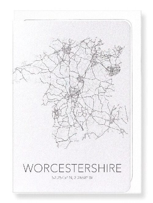 WORCESTERSHIRE CUTOUT (LIGHT): Greeting Card