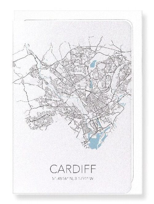 CARDIFF CUTOUT (LIGHT): Greeting Card