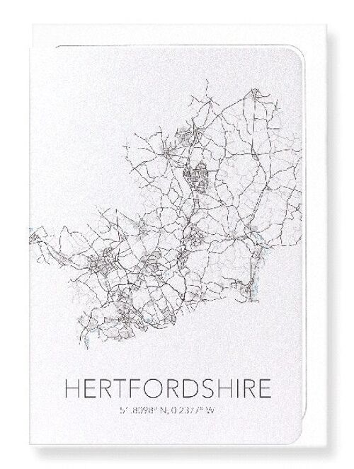 HERTFORDSHIRE CUTOUT (LIGHT): Greeting Card