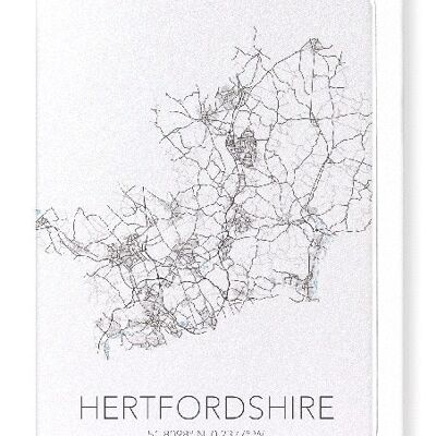 HERTFORDSHIRE CUTOUT (LIGHT): Greeting Card