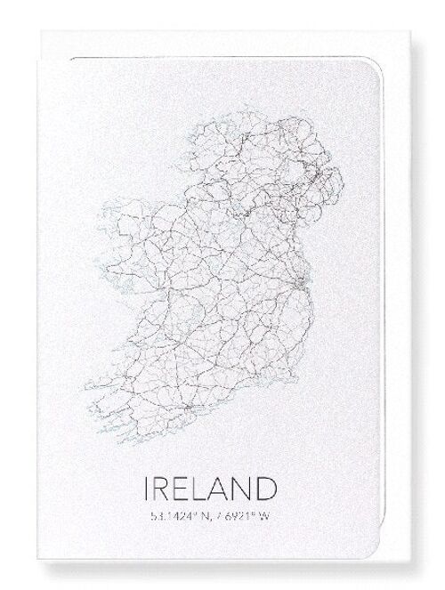 IRELAND CUTOUT (LIGHT): Greeting Card
