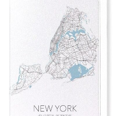NEW YORK CUTOUT (LIGHT): Greeting Card
