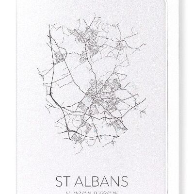 ST. ALBANS CUTOUT (LIGHT): Greeting Card