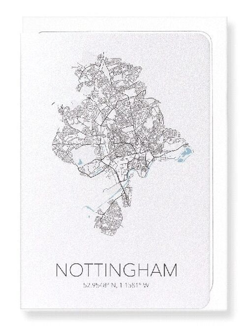 NOTTINGHAM CUTOUT (LIGHT): Greeting Card