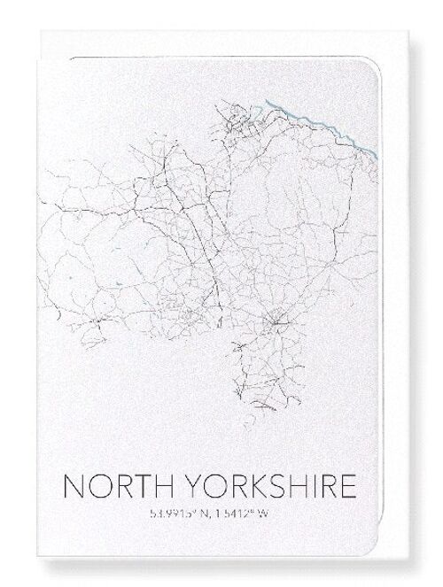 NORTH YORKSHIRE CUTOUT (LIGHT): Greeting Card