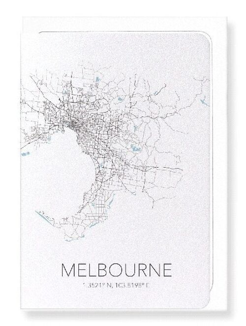 MELBOURNE CUTOUT (LIGHT): Greeting Card