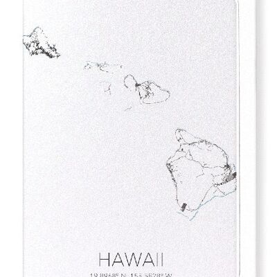 HAWAII AUSSCHNITT (LICHT): Grußkarte