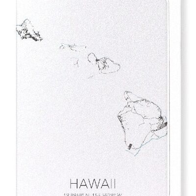 HAWAII CUTOUT (LIGHT): Greeting Card