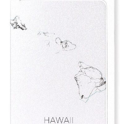 HAWAII CUTOUT (LIGHT): Greeting Card