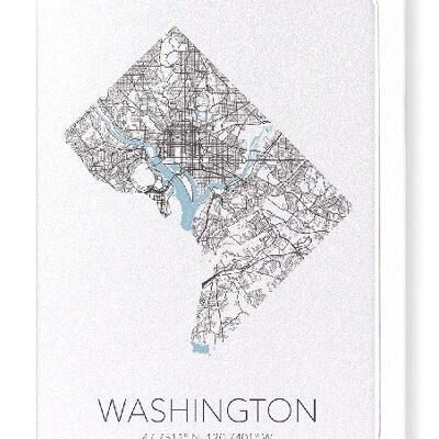 WASHINGTON CUTOUT (LIGHT): Greeting Card