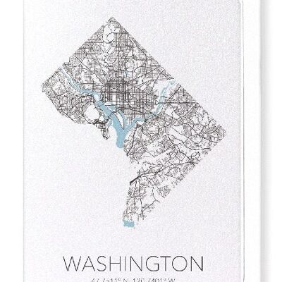 DÉCOUPE DE WASHINGTON (LUMIÈRE): Carte de vœux