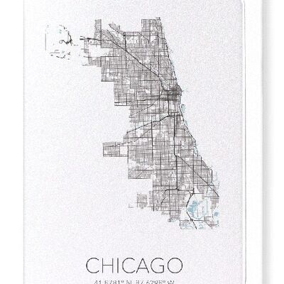 CHICAGO CUTOUT (LIGHT): Greeting Card