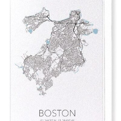 BOSTON AUSSCHNITT (LICHT): Grußkarte