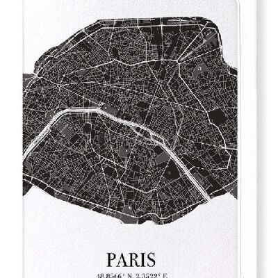 RECORTE DE PARÍS (OSCURO): Tarjetas de felicitación