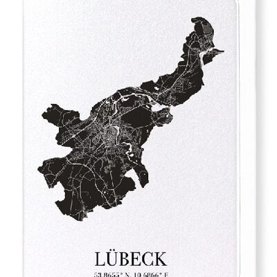 RECORTE DE LÜBECK (OSCURO): Tarjetas de felicitación