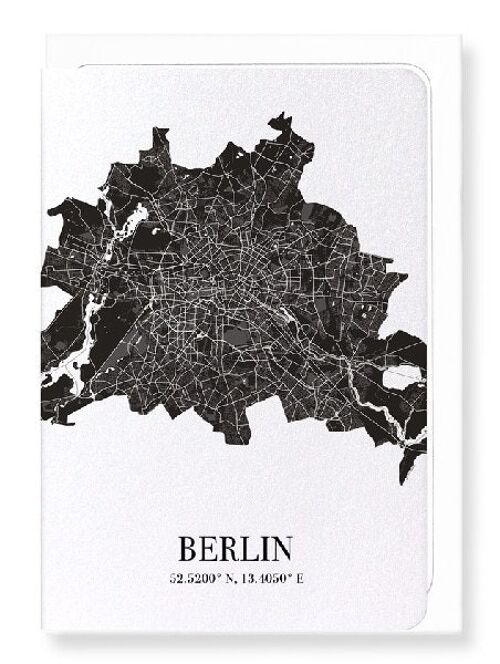 BERLIN CUTOUT (DARK): Greeting Card