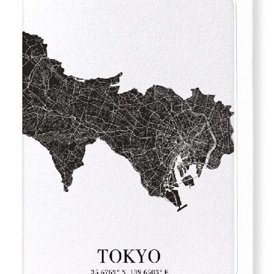 TOKYO CUTOUT (DARK): Greeting Card