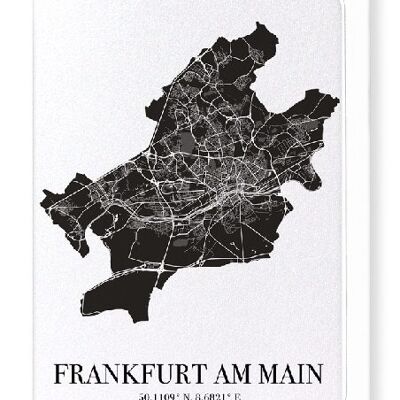 FRANKFURT AUSSCHNITT (DUNKEL): Grußkarte