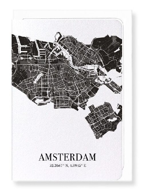 AMSTERDAM CUTOUT (DARK): Greeting Card