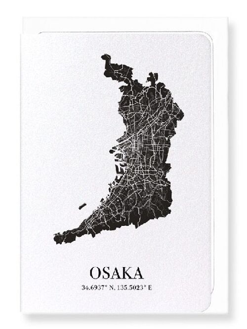 OSAKA CUTOUT (DARK): Greeting Card