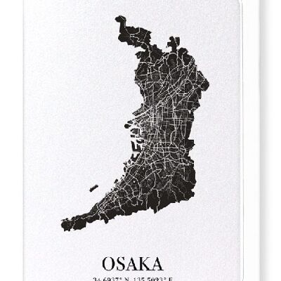 RECORTE DE OSAKA (OSCURO): Tarjetas de felicitación