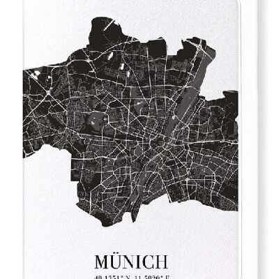 RECORTE DE MUNICH (OSCURO): Tarjetas de felicitación