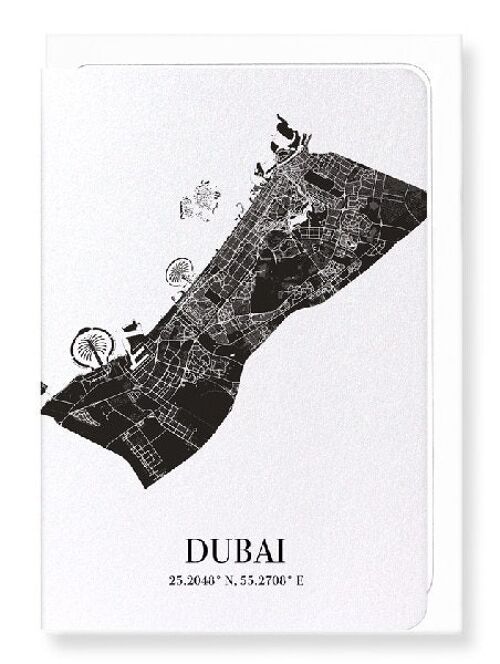 DUBAI CUTOUT (DARK): Greeting Card