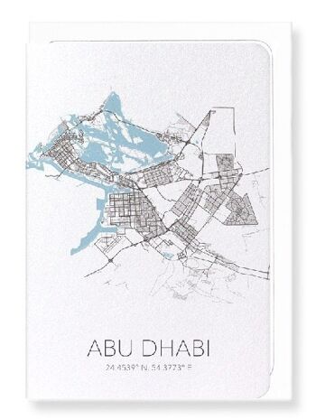 DÉCOUPE D'ABU DHABI (FONCÉ): Carte de vœux 3