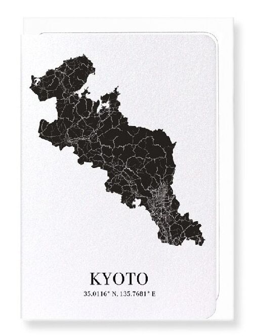 KYOTO CUTOUT (DARK): Greeting Card