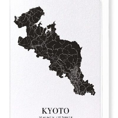 KYOTO CUTOUT (SCURO): Biglietto d'auguri