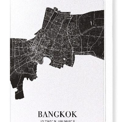 BANGKOK CUTOUT (DARK): Greeting Card