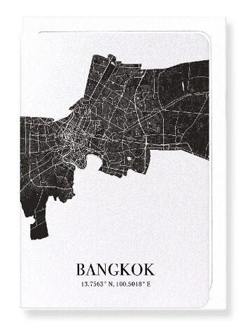 DÉCOUPE DE BANGKOK (FONCÉ): Carte de vœux 1