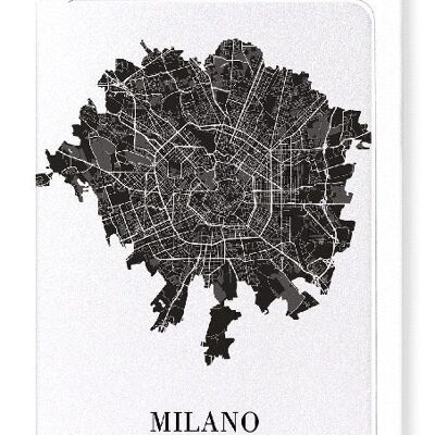 MILAN CUTOUT (DARK): Greeting Card