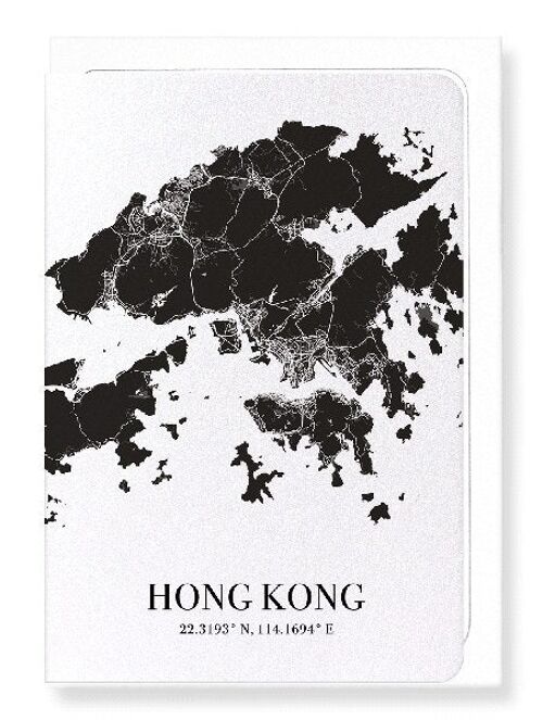 HONG KONG CUTOUT (DARK): Greeting Card