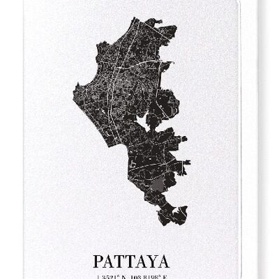 PATTAYA CUTOUT (DARK): Greeting Card