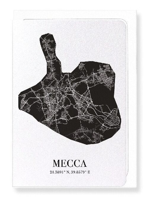 MECCA CUTOUT (DARK): Greeting Card