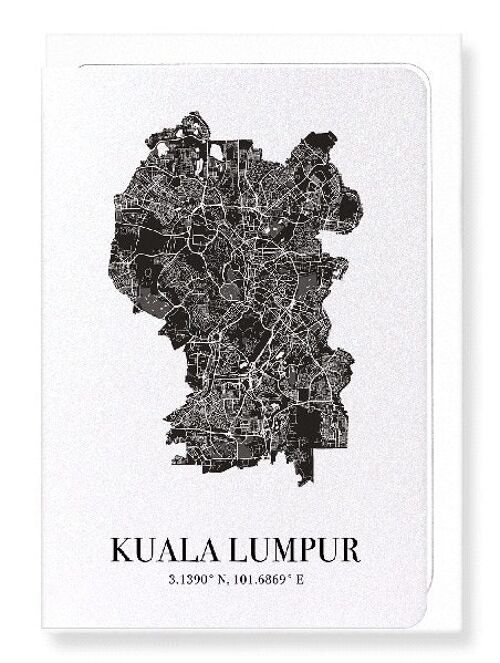 KUALA LUMPUR CUTOUT (DARK): Greeting Card