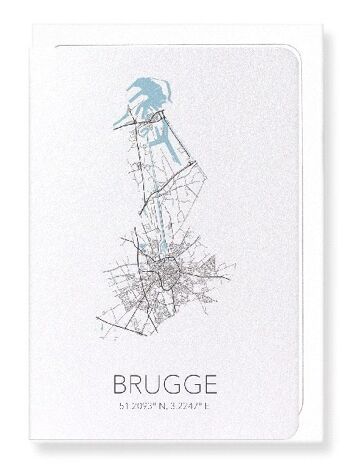 BRUGES CUTOUT (FONCÉ): Carte de vœux 2