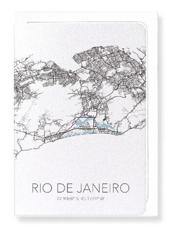 DÉCOUPE DE RIO DE JANEIRO (FONCÉ): Carte de vœux 2